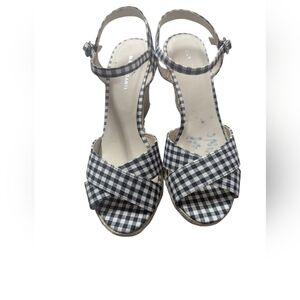 Marco Santi Angel Gingham Block heel